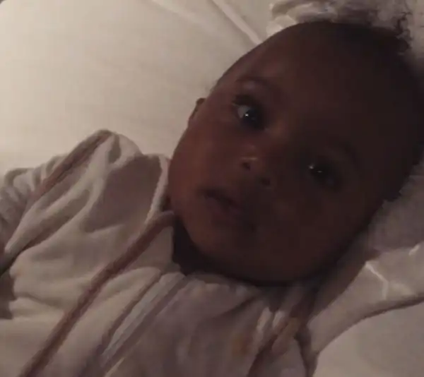 Adorable photo of Kim K